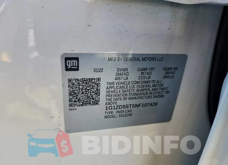 1G1ZD5ST5NF107428 Photo# 12