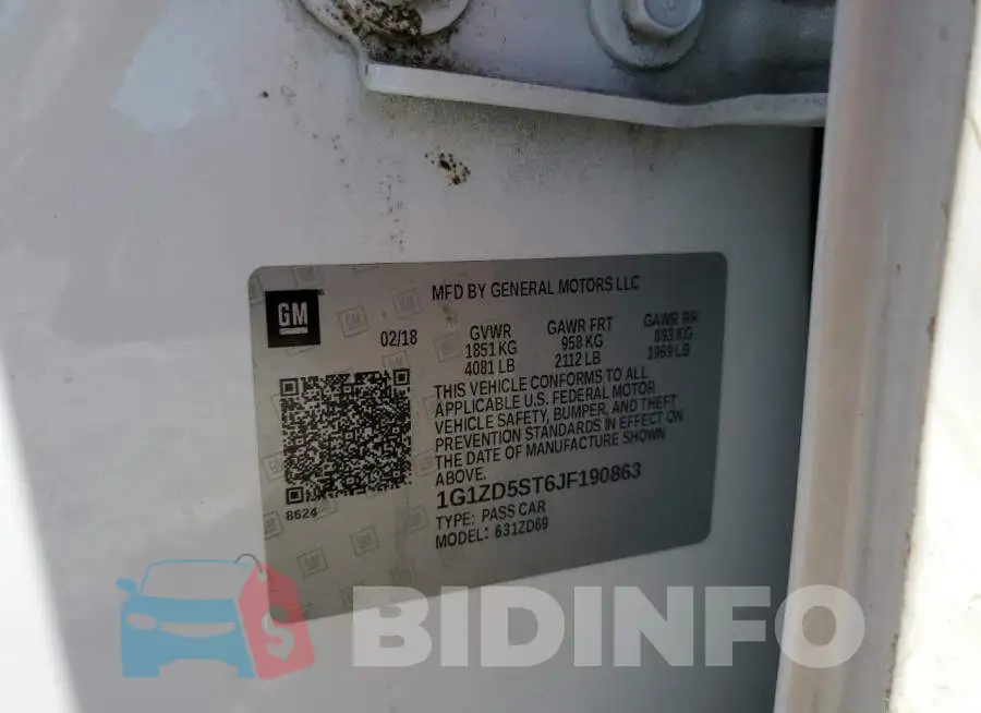 1G1ZD5ST6JF190863 Photo# 13