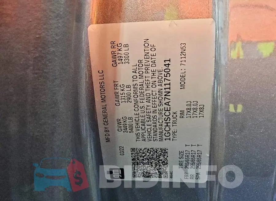 1GCHSCEA7N1175041 Photo# 13