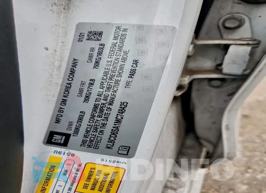 KL8CD6SA1MC748425 Photo# 12