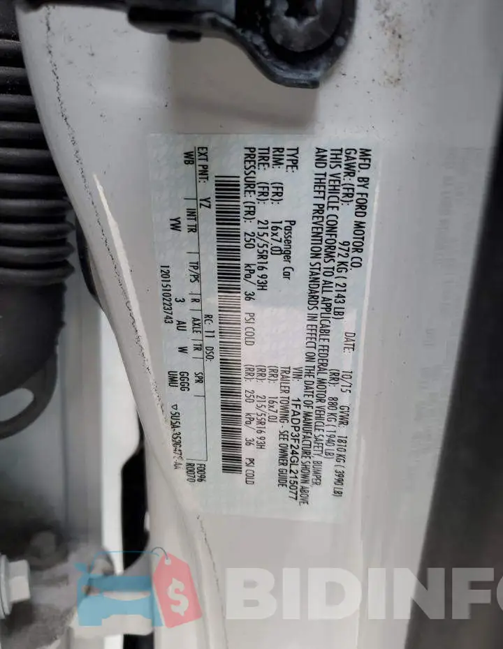 1FADP3F24GL215077 Photo# 12