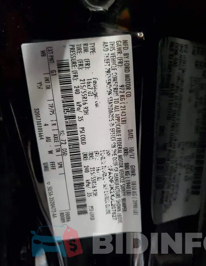 1FADP3K2XJL207627 Photo# 13