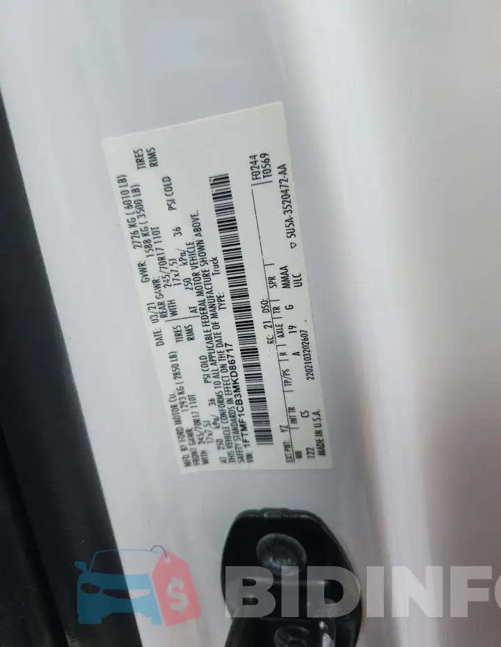1FTMF1CB3MKD86717 Photo# 12