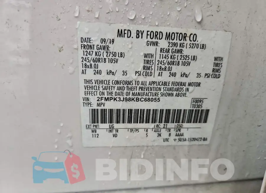 2FMPK3J98KBC68055 Photo# 12