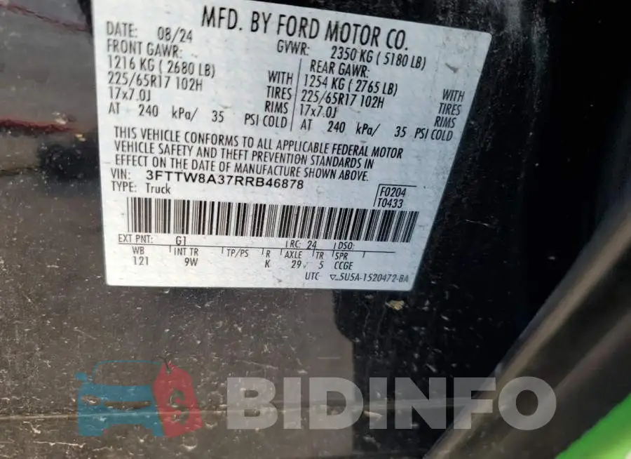 3FTTW8A37RRB46878 Photo# 13