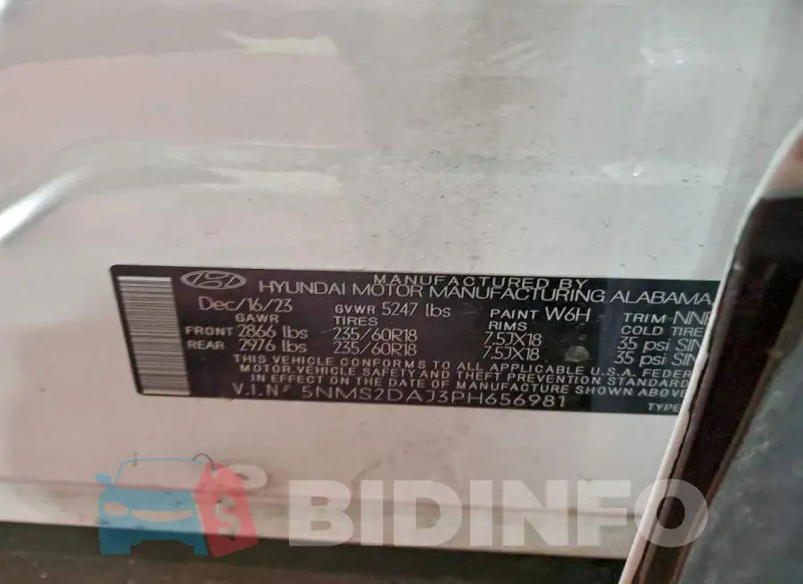 5NMS2DAJ3PH656981 Photo# 13