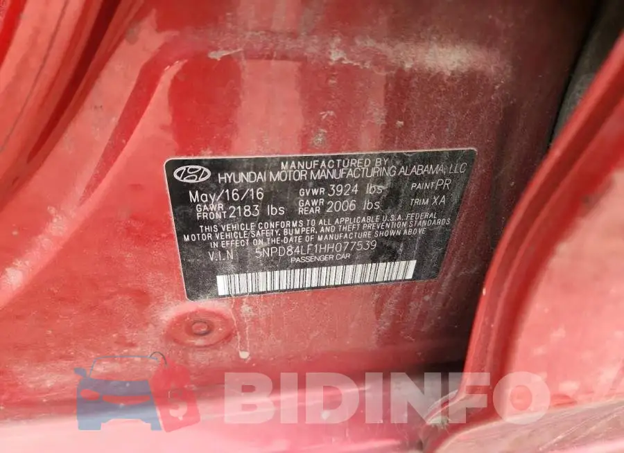5NPD84LF1HH077539 Photo# 12