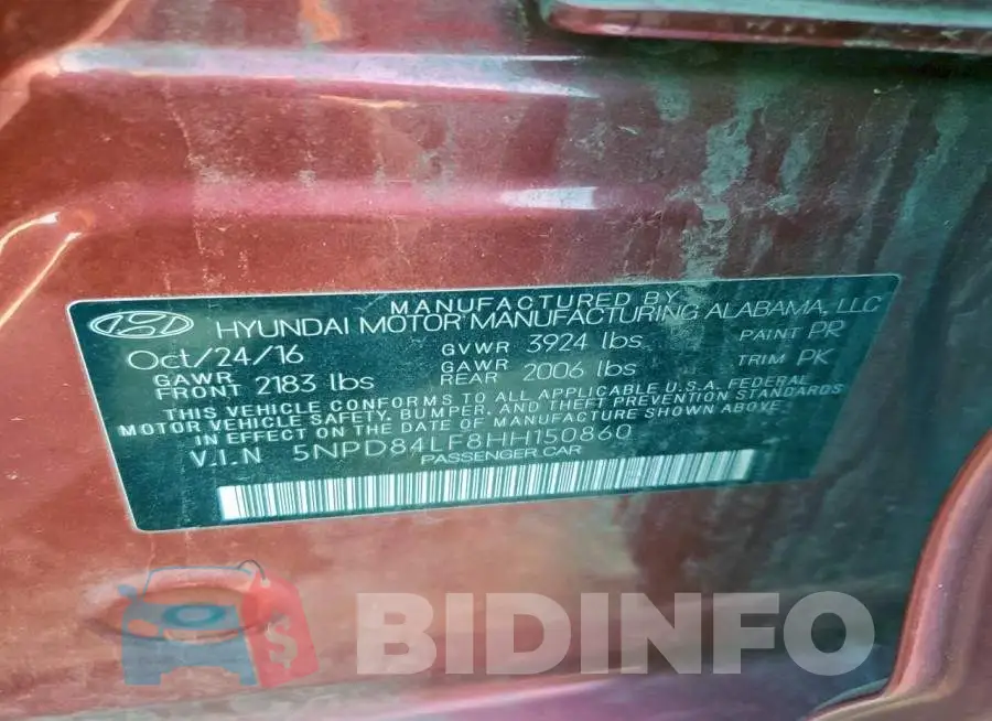 5NPD84LF8HH150860 Photo# 12