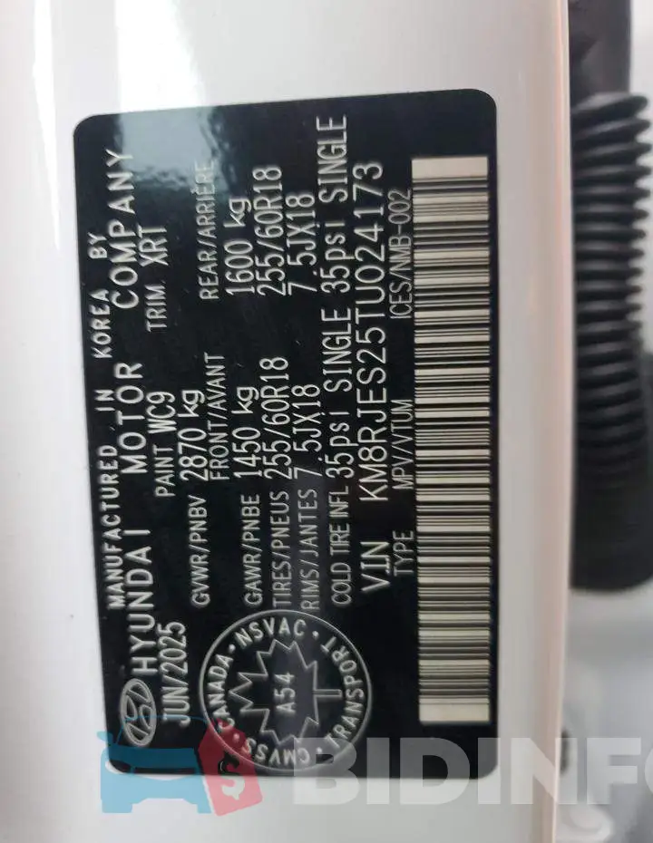 KM8RJES25TU024173 Photo# 14