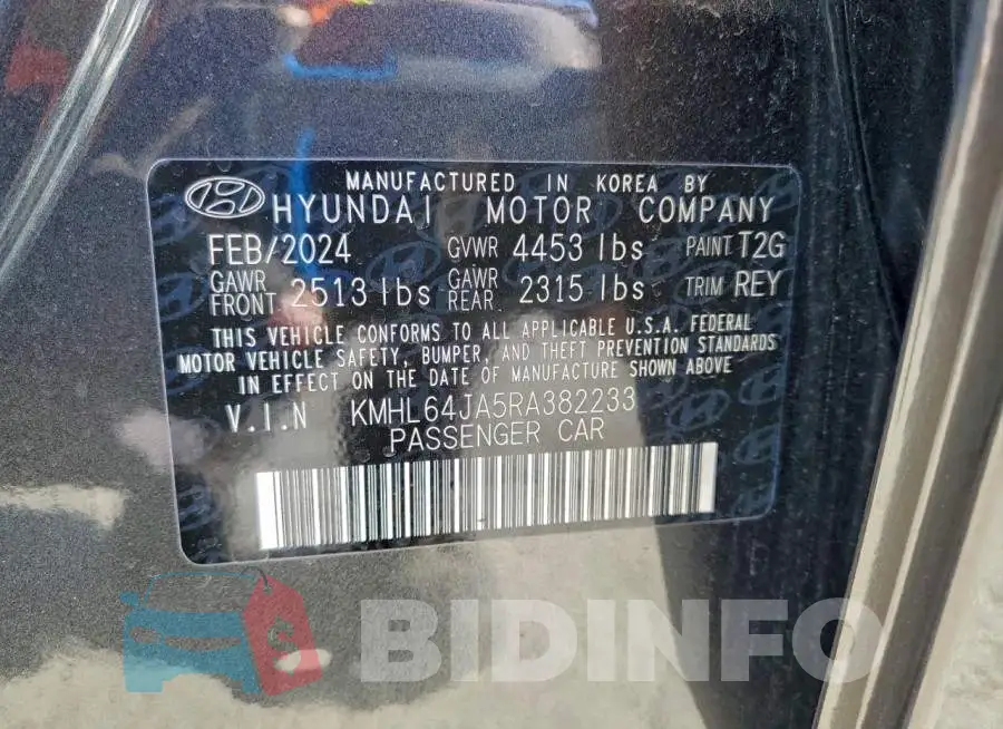 KMHL64JA5RA382233 Photo# 12