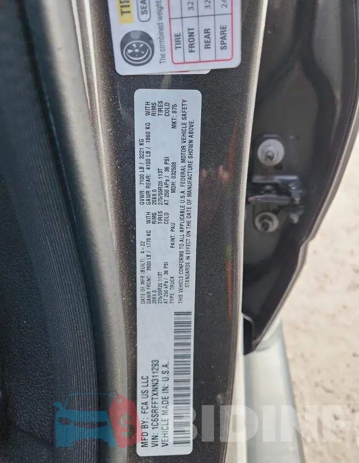1C6SRFFTXNN311293 Photo# 13