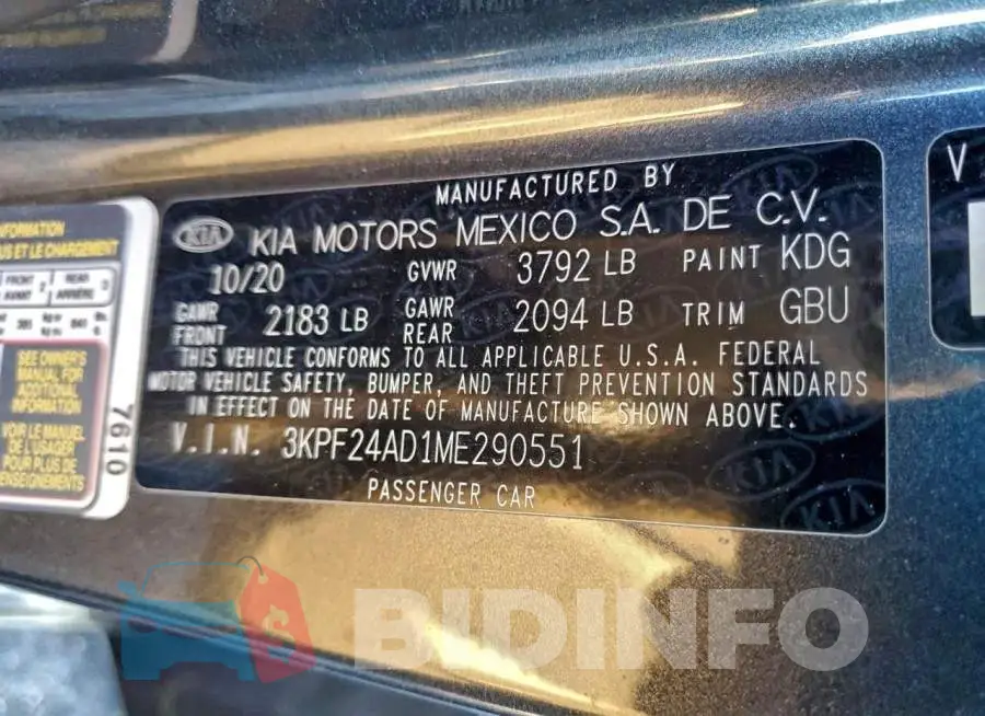 3KPF24AD1ME290551 Photo# 13