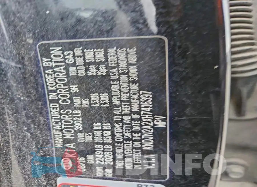 KNDJN2A2XH7416397 Photo# 13