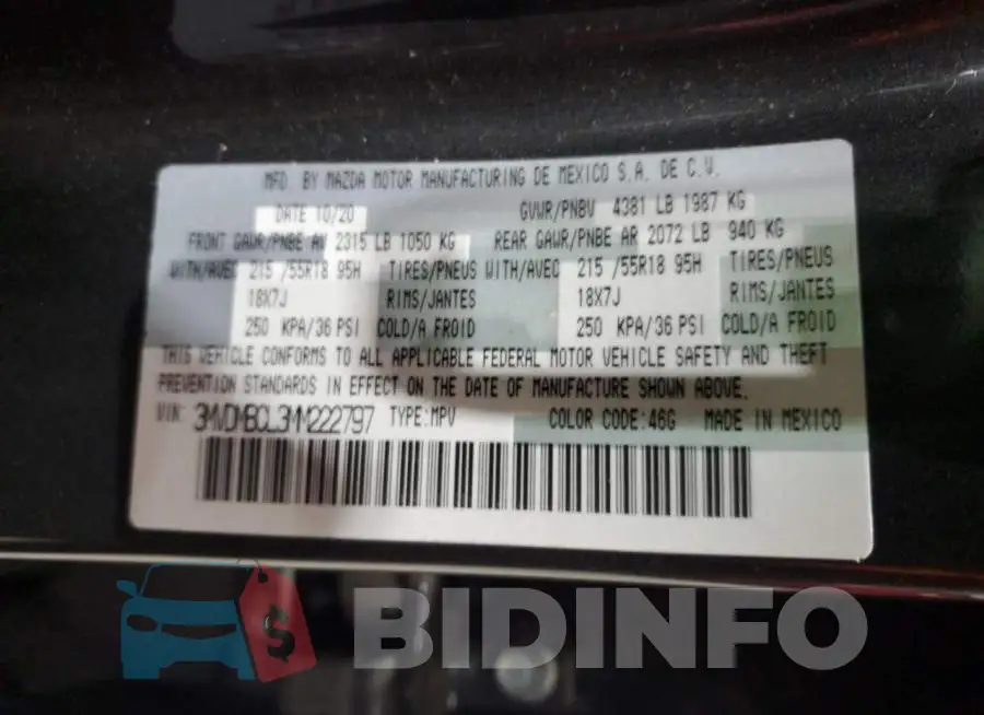 3MVDMBCL3MM222797 Photo# 14