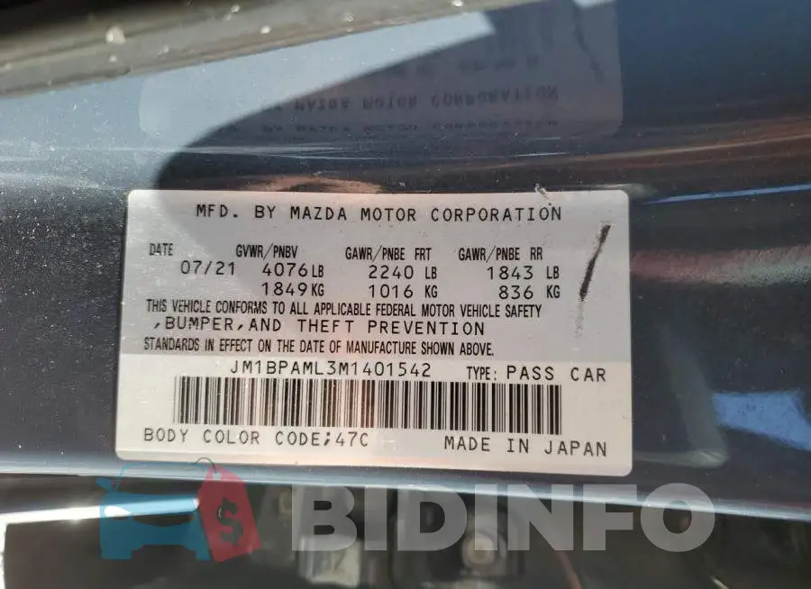 JM1BPAML3M1401542 Photo# 12