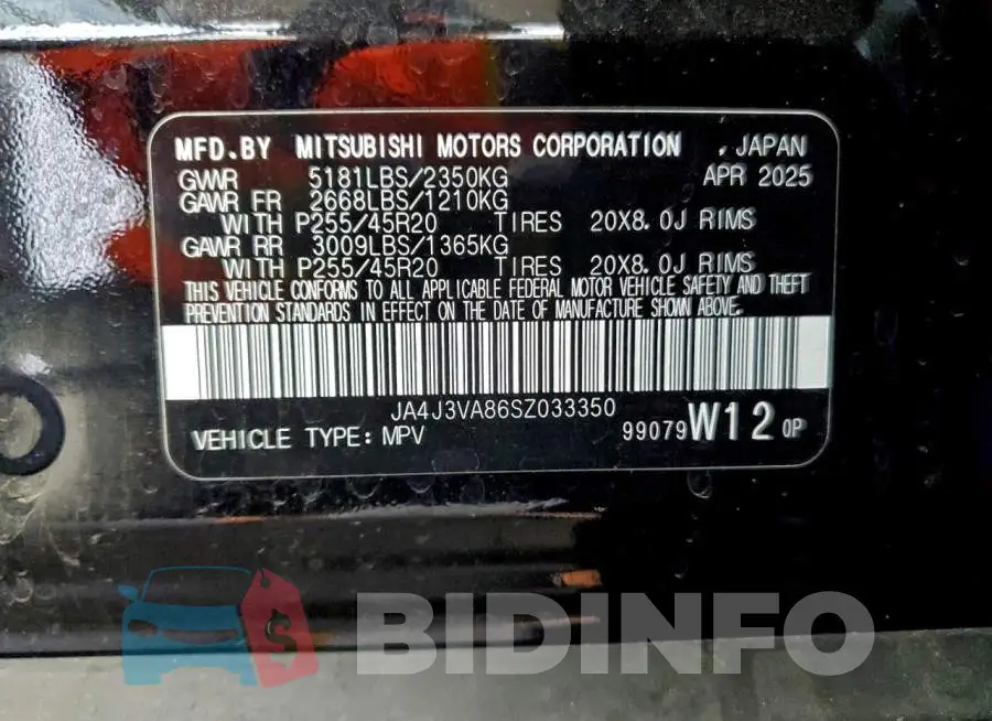 JA4J3VA86SZ033350 Photo# 13