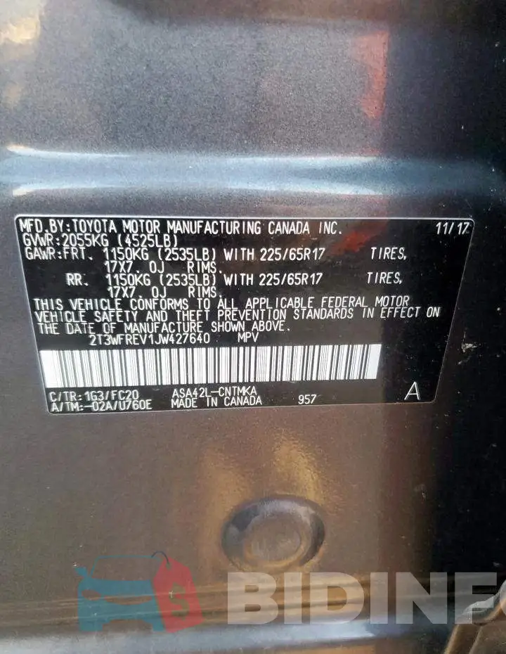 2T3WFREV1JW427640 Photo# 13