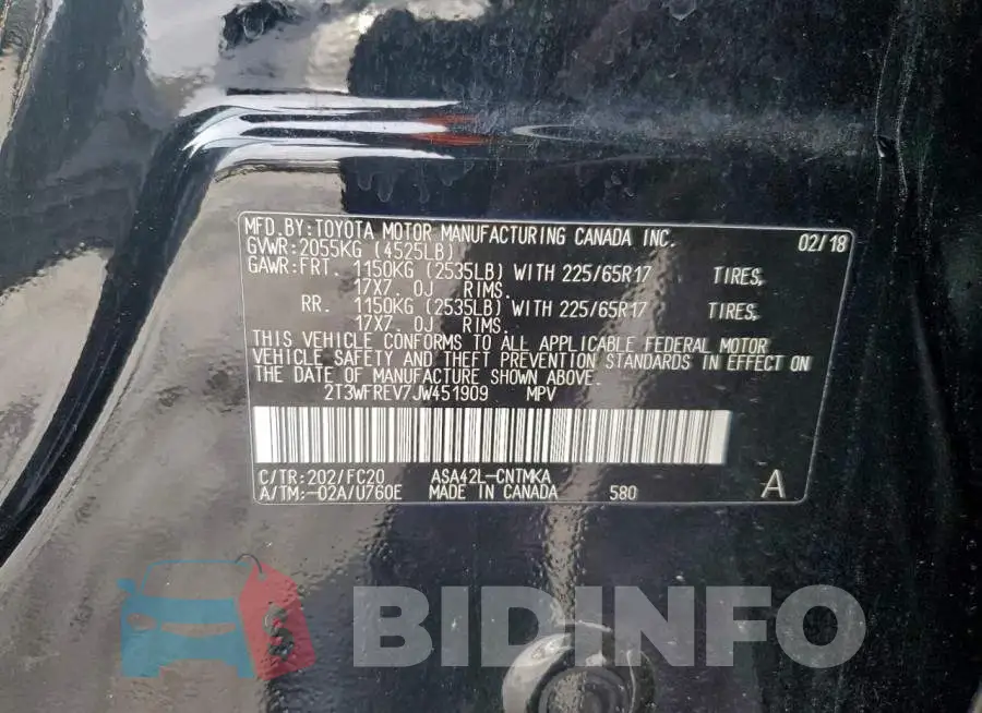 2T3WFREV7JW451909 Photo# 13