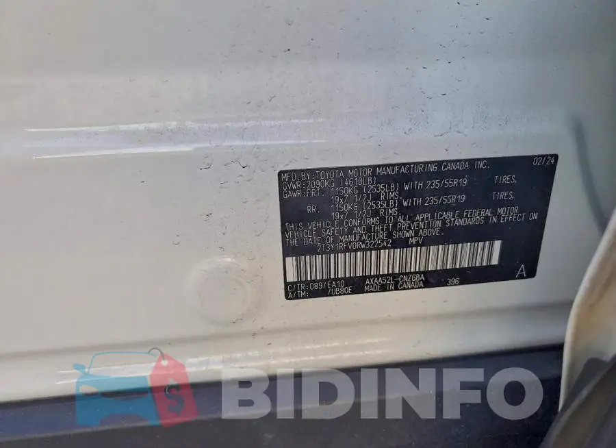 2T3Y1RFV0RW322542 Photo# 12