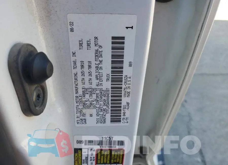 5TFLA5DAXNX048307 Photo# 12