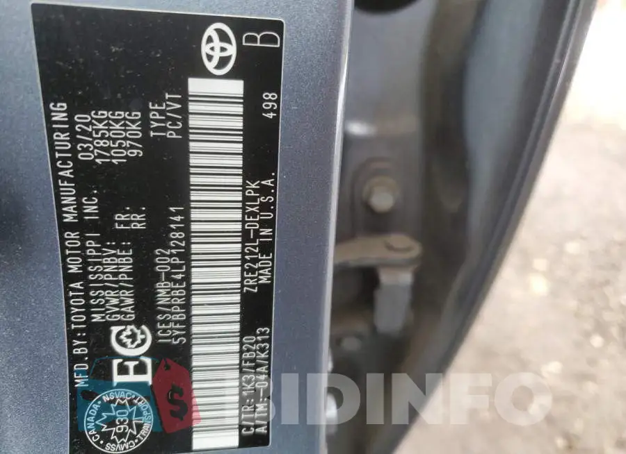 5YFBPRBE4LP128141 Photo# 12