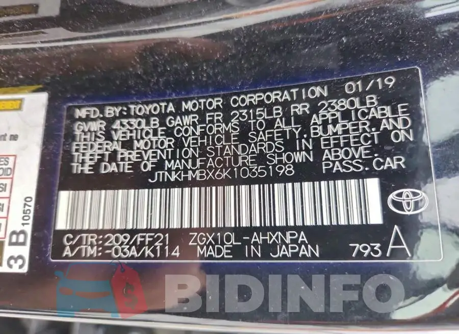 JTNKHMBX6K1035198 Photo# 12