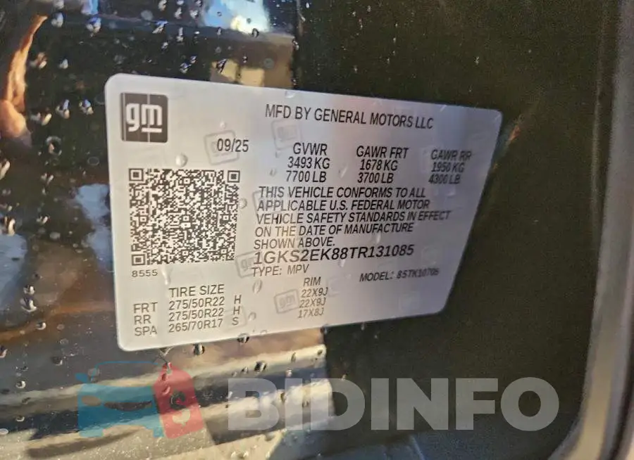 1GKS2EK88TR131085 Photo# 13