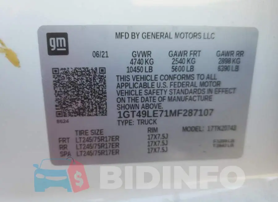 1GT49LE71MF287107 Photo# 12