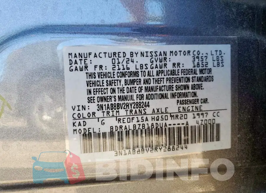 3N1AB8BV2RY288244 Photo# 13