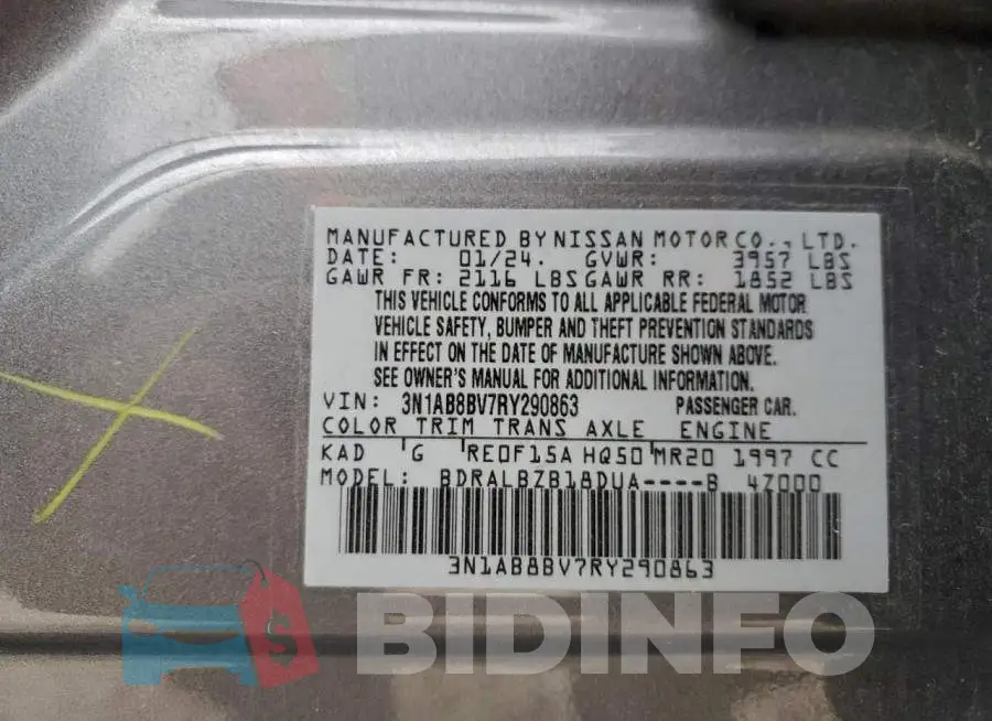 3N1AB8BV7RY290863 Photo# 12