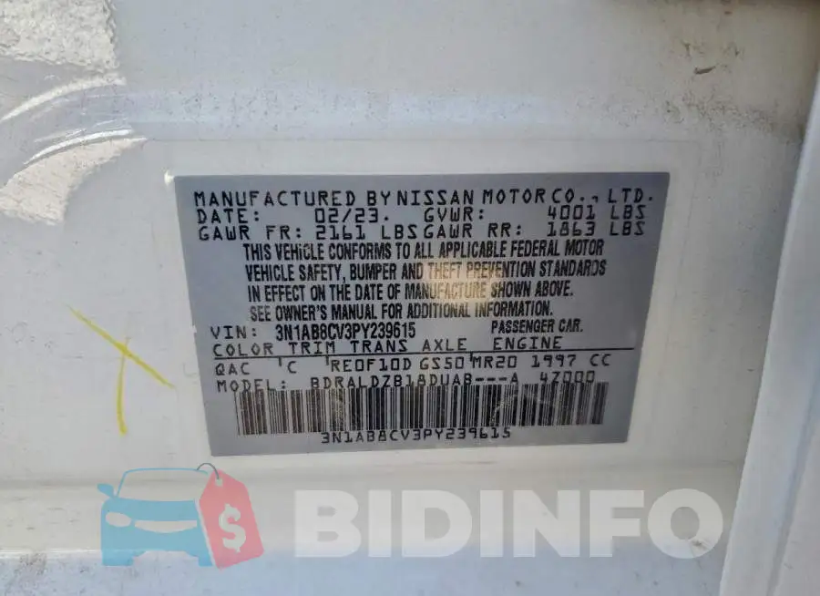 3N1AB8CV3PY239615 Photo# 12