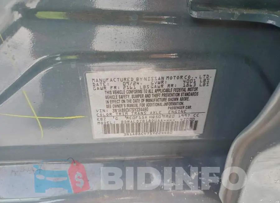 3N1AB8CV7SY224480 Photo# 13
