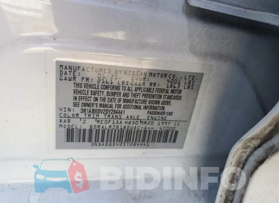 3N1AB8DV2SY284441 Photo# 12
