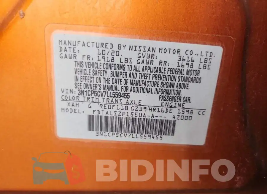 3N1CP5CV7LL559455 Photo# 13