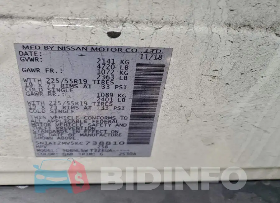 5N1AT2MV5KC738810 Photo# 12