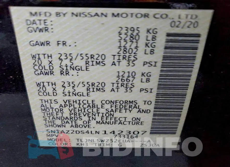5N1AZ2DS4LN142307 Photo# 13