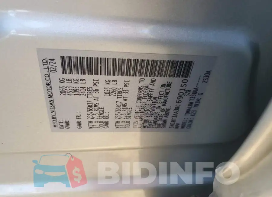 5N1BT3AA3RC690150 Photo# 13