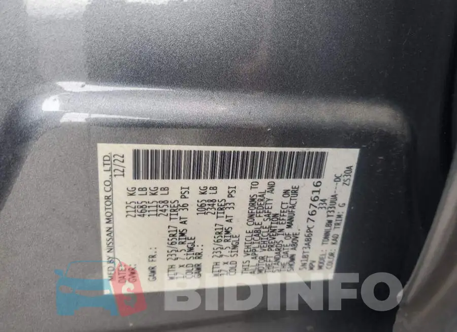 5N1BT3AB6PC767616 Photo# 13