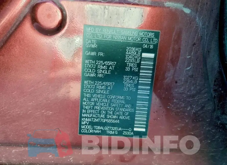 KNMAT2MT7GP685644 Photo# 12