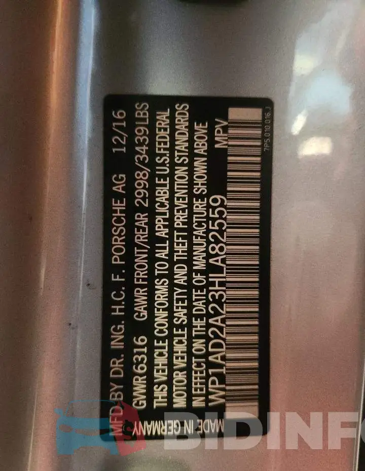 WP1AD2A23HLA82559 Photo# 13