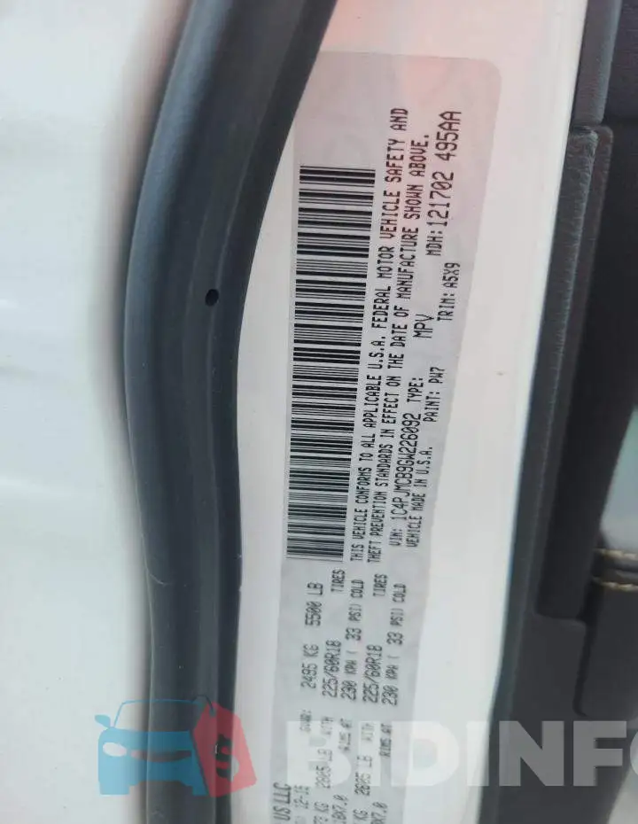 1C4PJMCB9GW226092 Photo# 13
