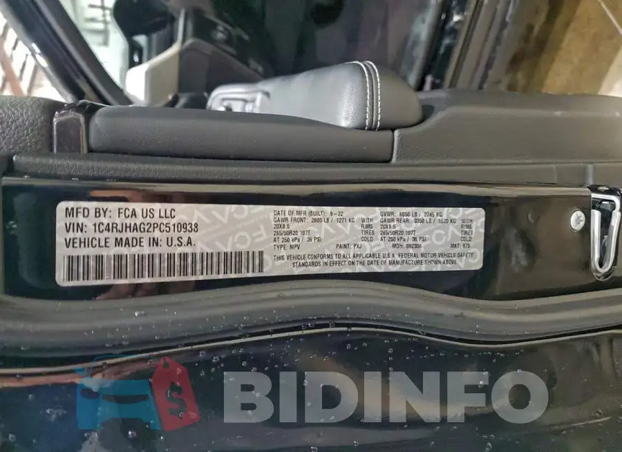 1C4RJHAG2PC510938 Photo# 13