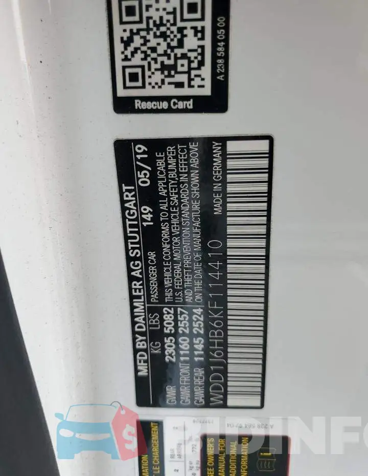 WDD1J6HB6KF114410 Photo# 12
