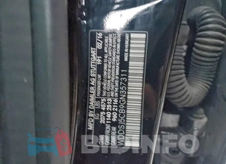 WDDSJ5CB9GN357311 Photo# 12
