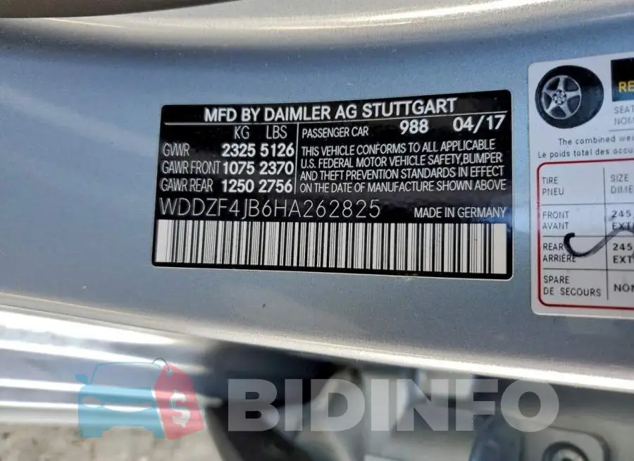 WDDZF4JB6HA262825 Photo# 12