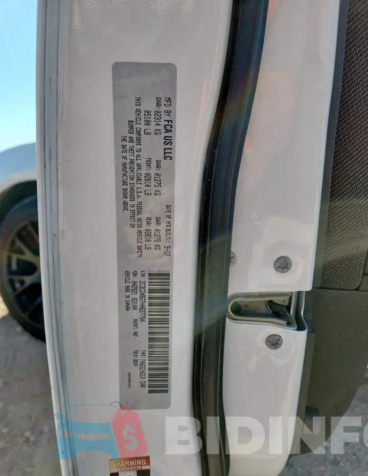 2C3CDXBG7HH627794 Photo# 12