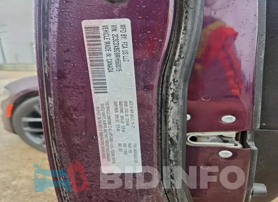 2C3CDXBG9MH660015 Photo# 12