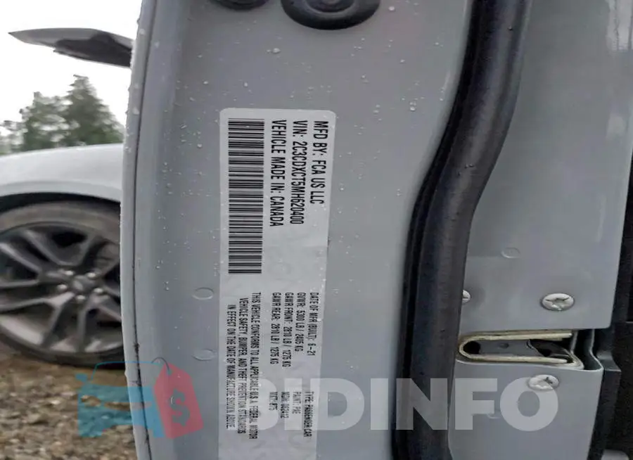 2C3CDXCT5MH620400 Photo# 12