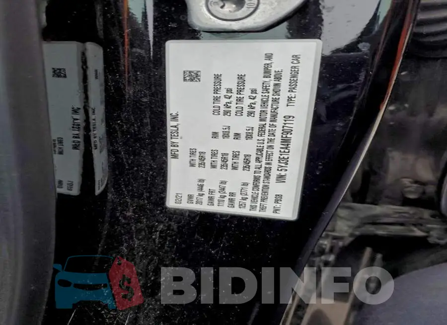 5YJ3E1EA4MF907119 Photo# 12