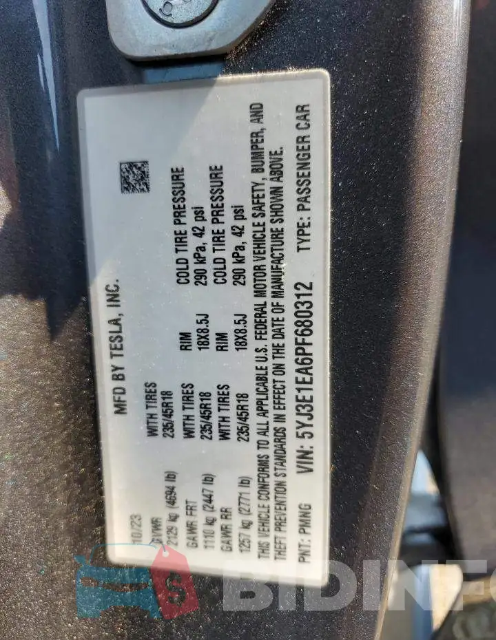 5YJ3E1EA6PF680312 Photo# 14